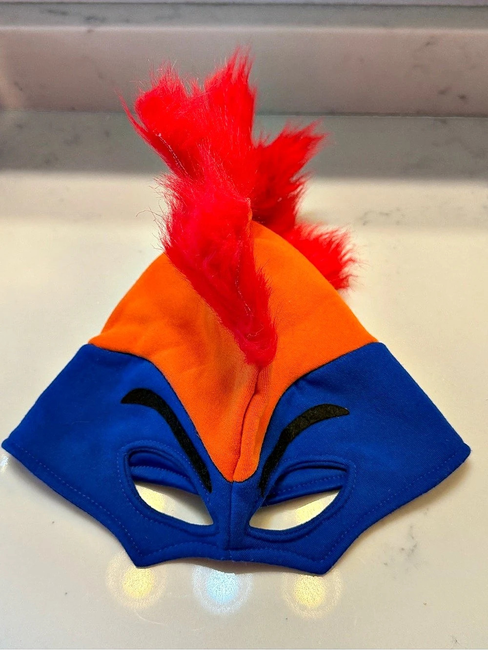 Target Costume Mask in Blue & Orange Like New